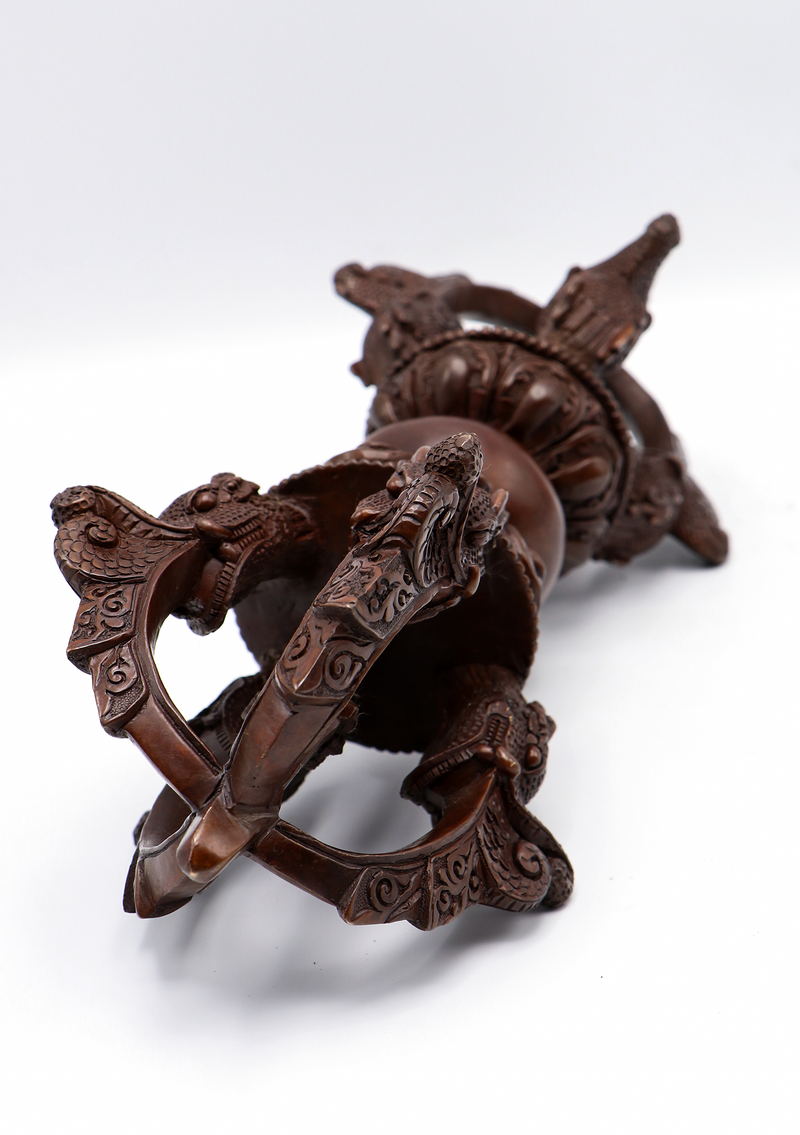 Copper Oxydized Dorjee Vajra 13"L