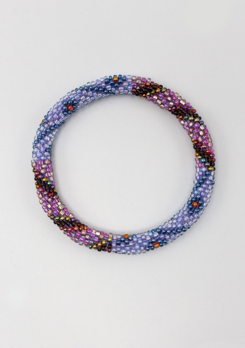 Roll on Beads Aquarmarine Bracelet