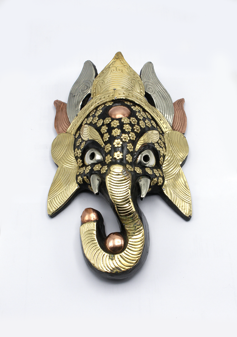 Hand Painted Ganesh Wall Hanging Mask