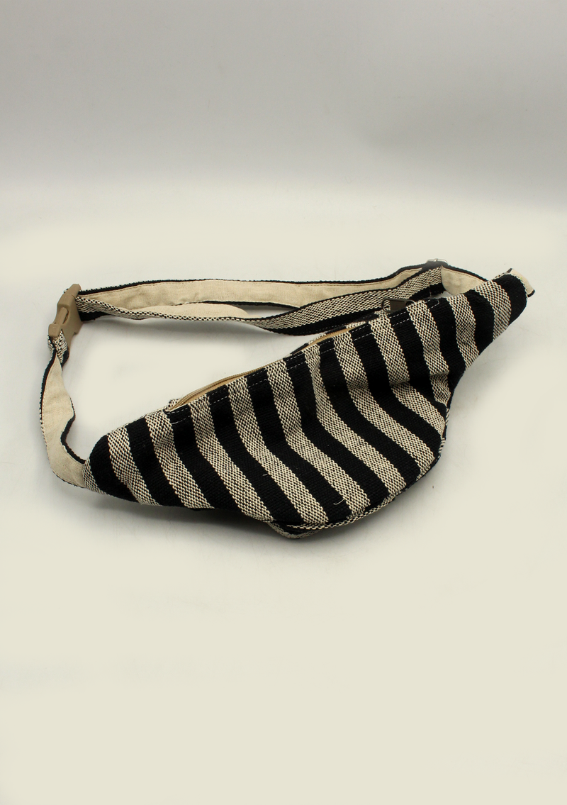 Black Hemp Fanny Pack, Hemp Waist Utility Belt