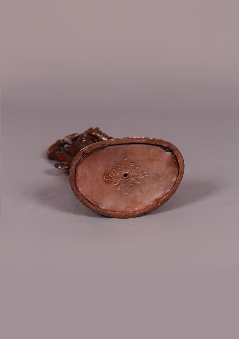 Copper Oxidized Mayadevi Statue 8"H