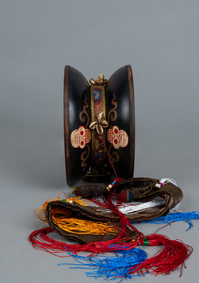 Exclusive Tibetan Antique Chod Drum Damaru