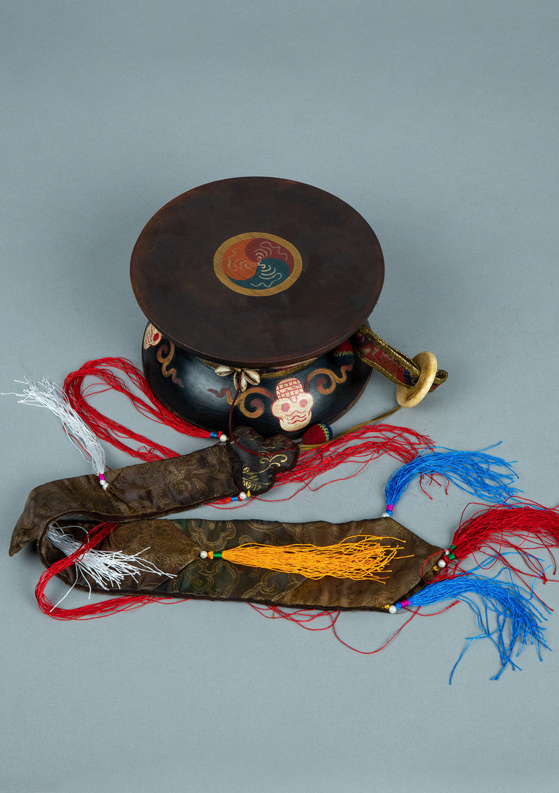 Exclusive Tibetan Antique Chod Drum Damaru