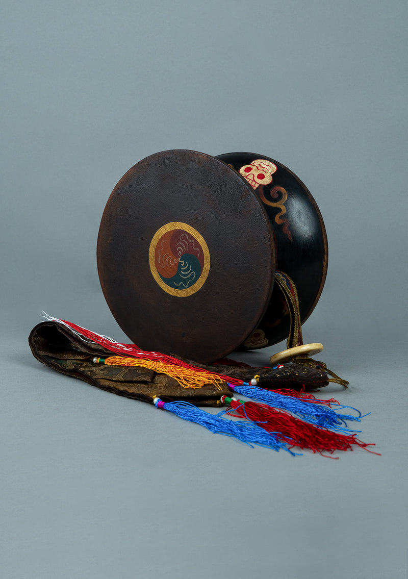 Exclusive Tibetan Antique Chod Drum Damaru