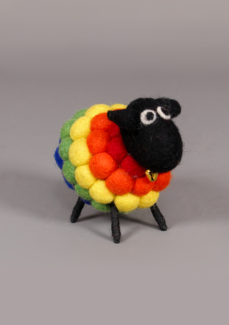 Felted Wool Miniature Sheep Home Decor