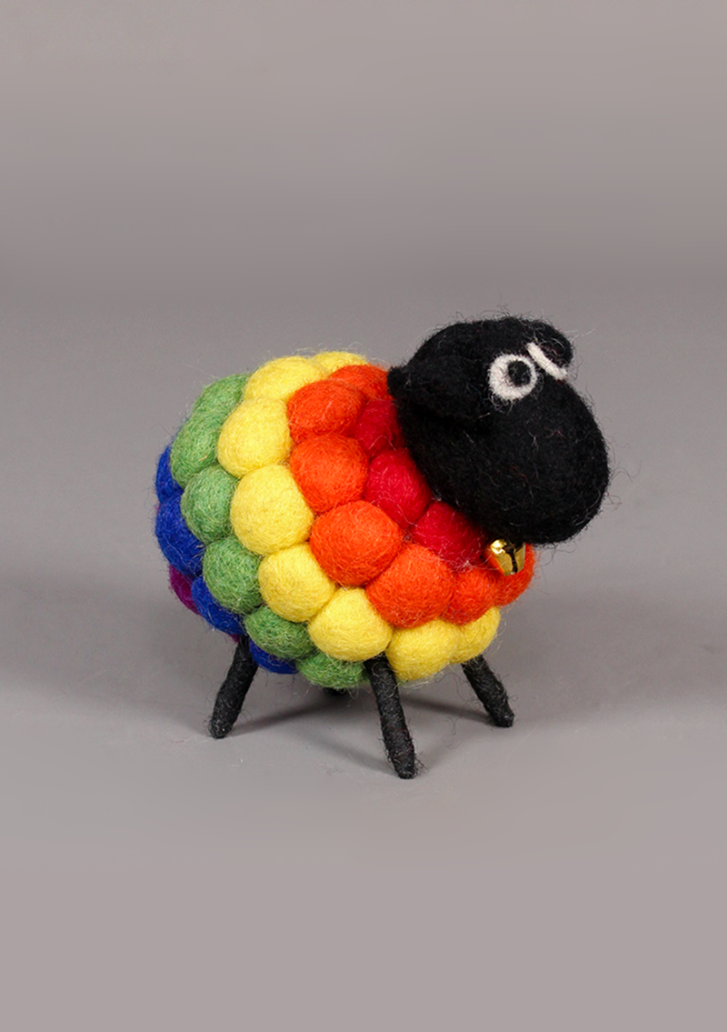 Felted Wool Miniature Sheep Home Decor