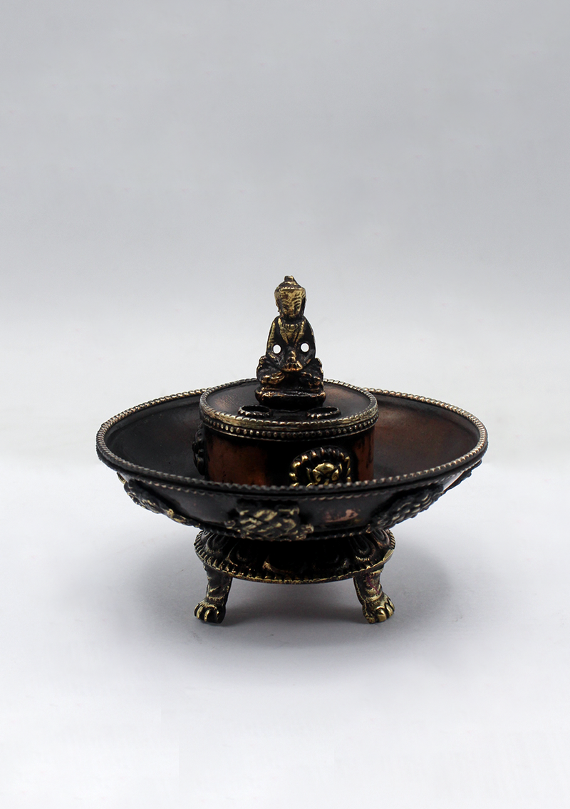 Copper Buddha Incense Burner