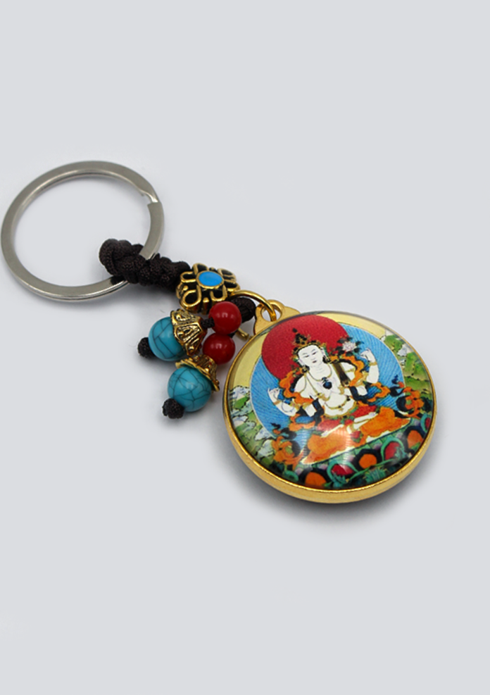 Tara Chenrezig   Kalachakra   Buddhist Key Chain