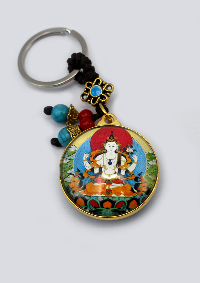 Tara Chenrezig   Kalachakra   Buddhist Key Chain
