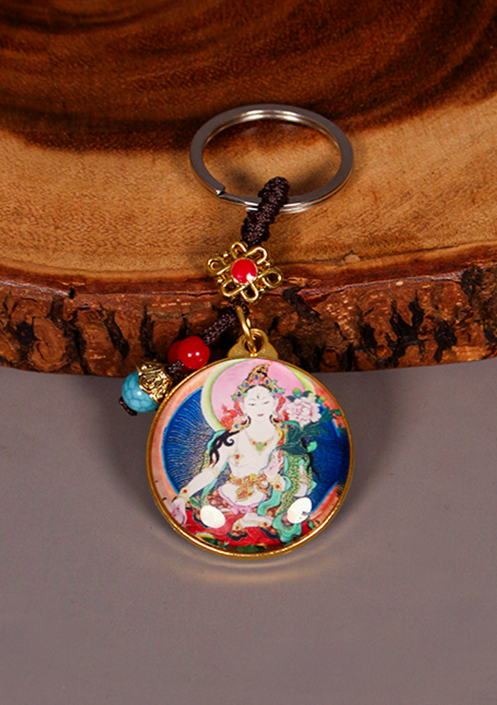 Tara Chenrezig   Kalachakra   Buddhist Key Chain