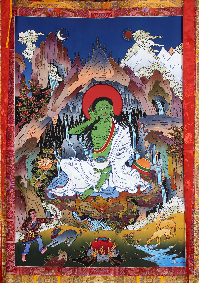 Milarepa Appliqué Thangka