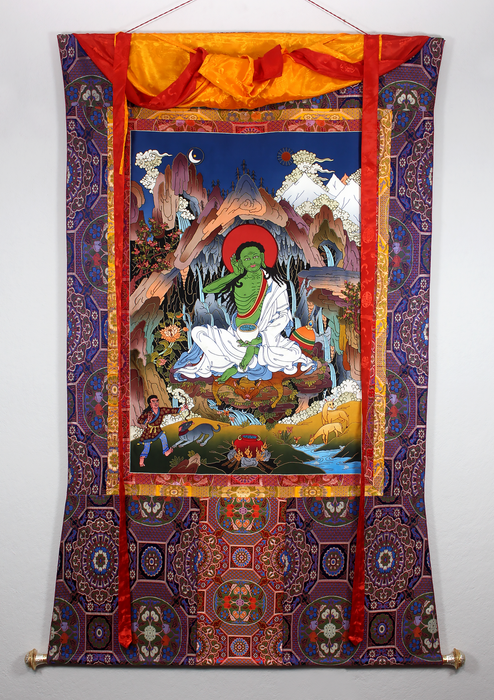 Milarepa Appliqué Thangka