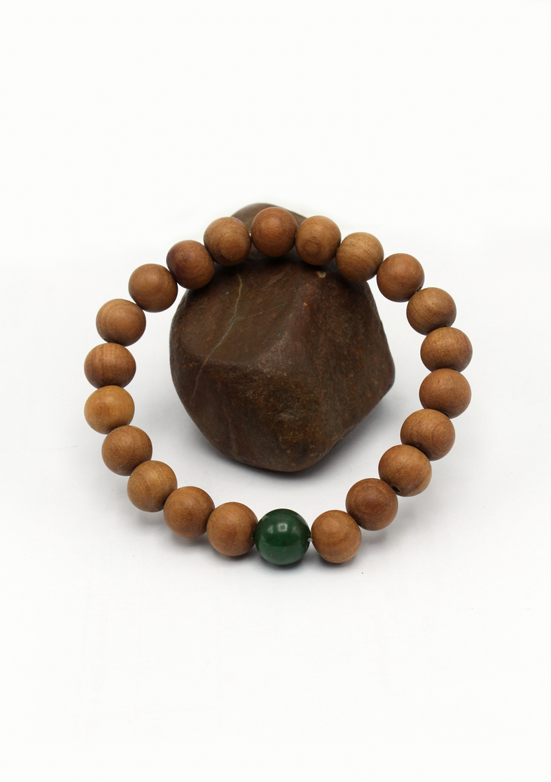 Seven Chakra Sandalwood Mala Bracelet