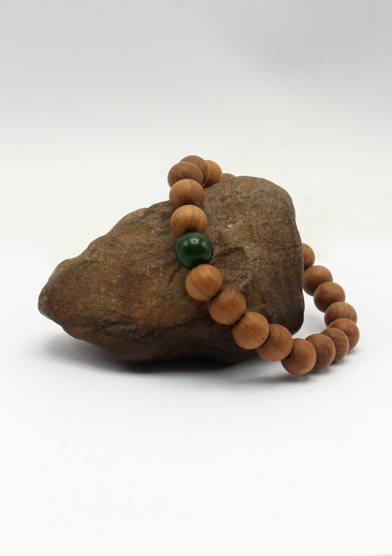 Seven Chakra Sandalwood Mala Bracelet