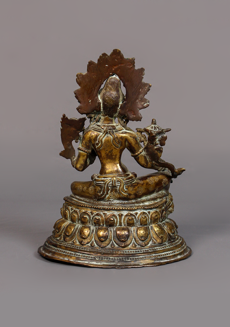 Antique Tibetan Deities Green Tara Statue