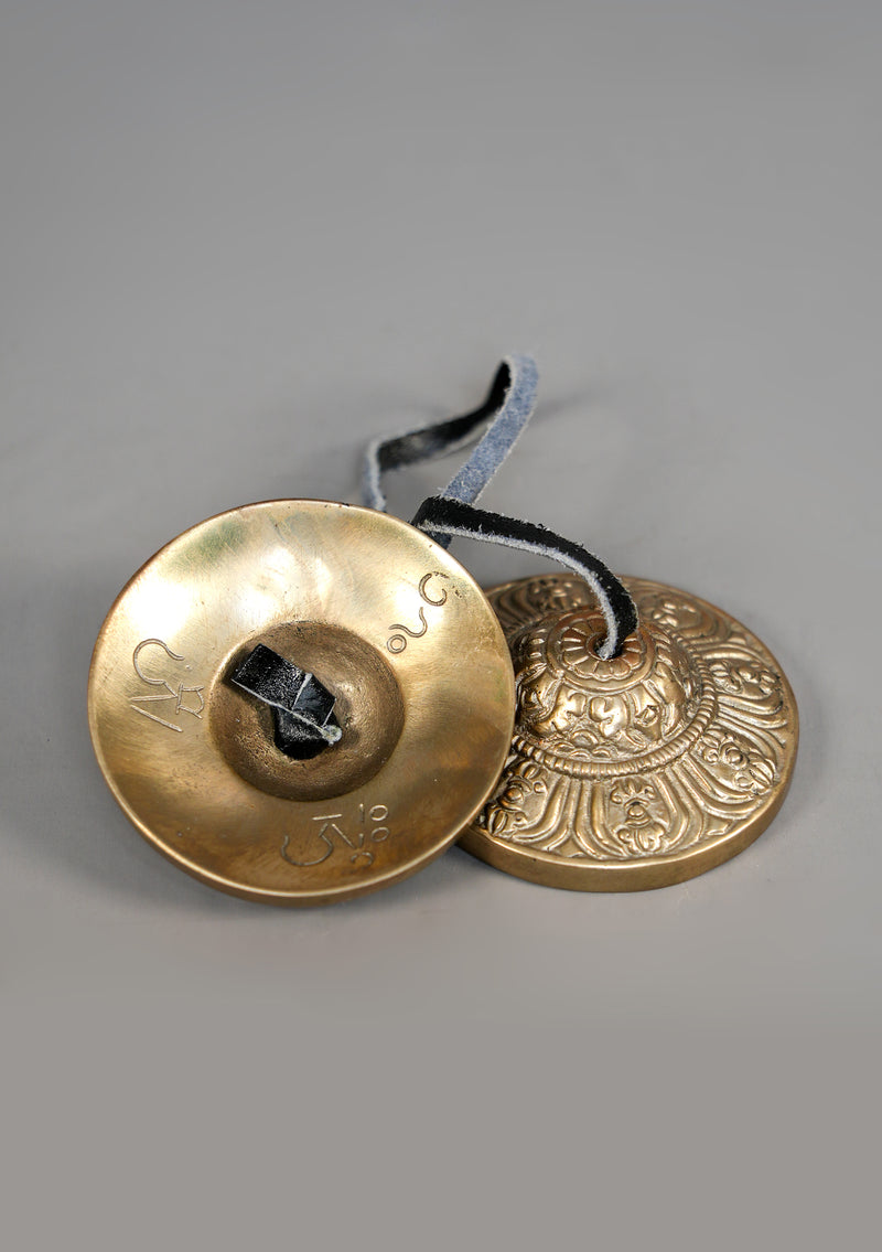 Embossed Dorjee Carving Musical Tingsha