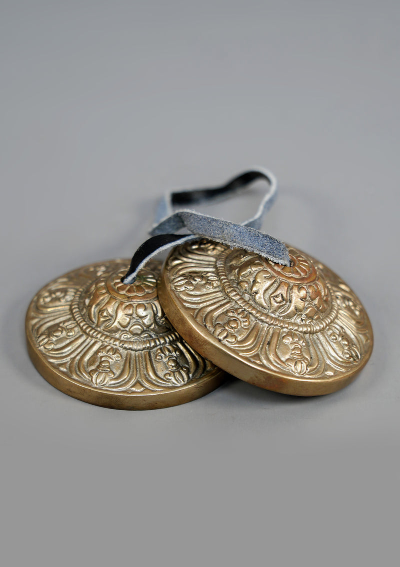 Embossed Dorjee Carving Musical Tingsha