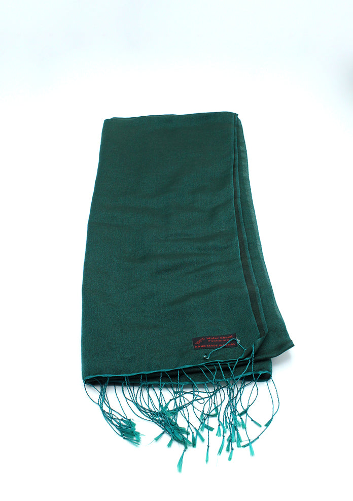 Forest Green Water Pashmina Shawl