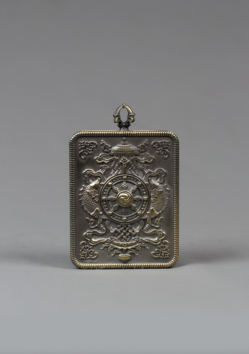 Hand Painted Mini Green Tara Amulet Pendant