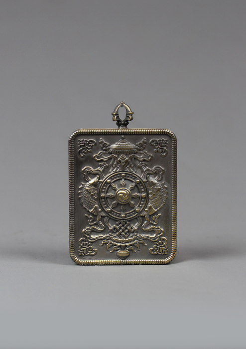 Hand Painted Mini Green Tara Amulet Pendant