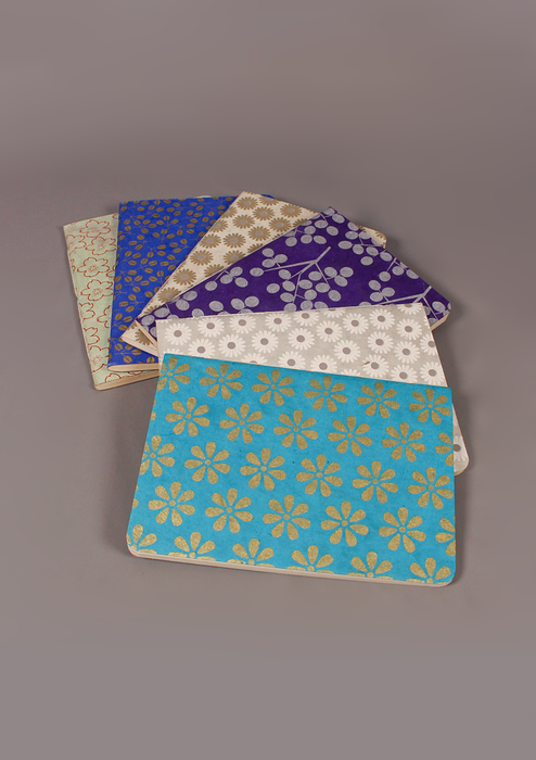 Flowers Printed Lokta Paper Journal