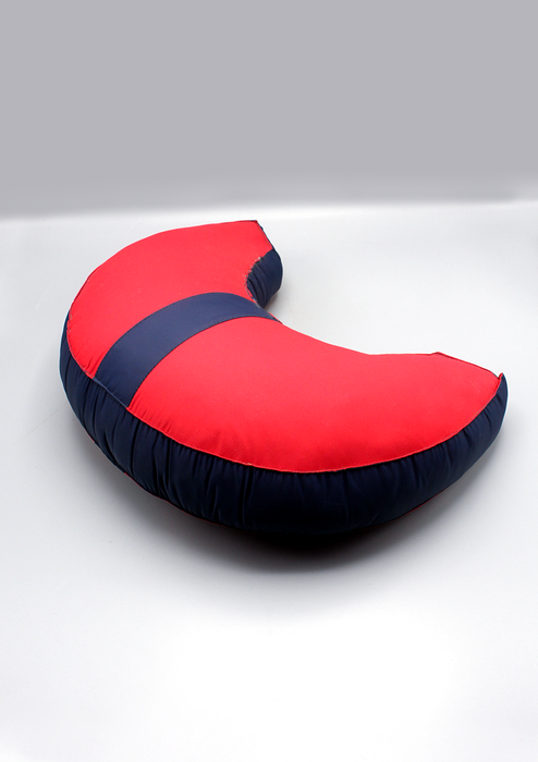 Red Navy Crescent Comfort Meditation Cushion