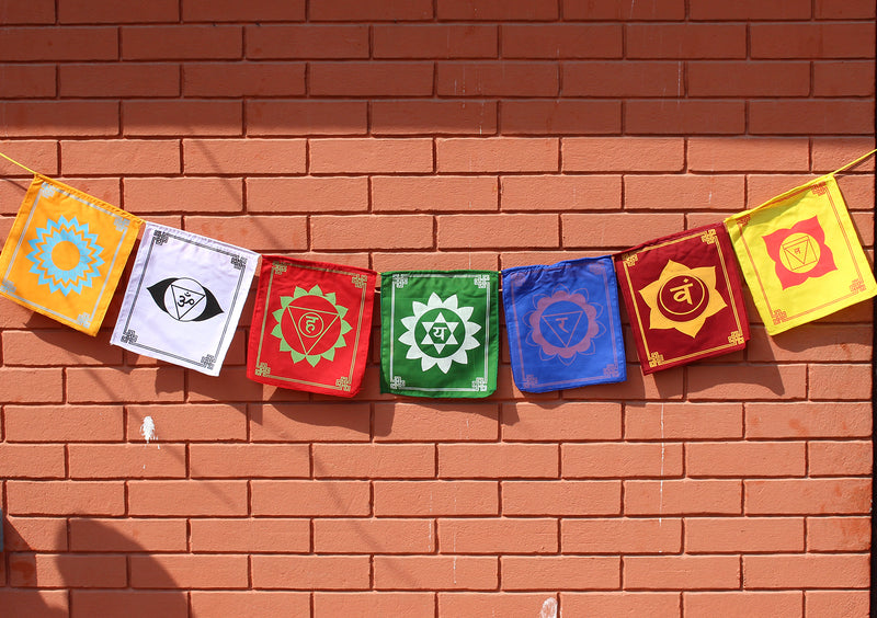 The Seven Chakra Prayer Flags