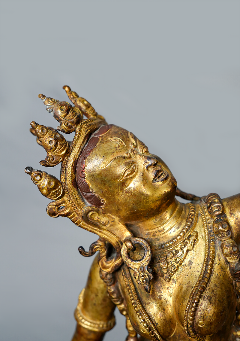 Antique Style Vajrayogini Statue – 2 Ft Handmade Tibetan Buddhist Sculpture