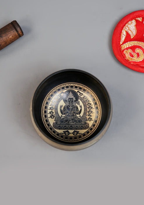 Tibetan Chenrezig Singing Bowl