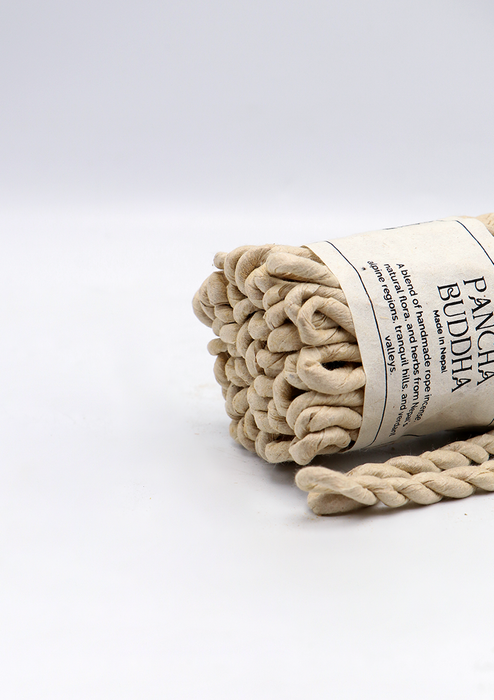 Handcrafted Artisanal Pancha Buddha Nepali Rope Incense