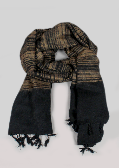 Handloomed Stripes Yak Wool Blanket