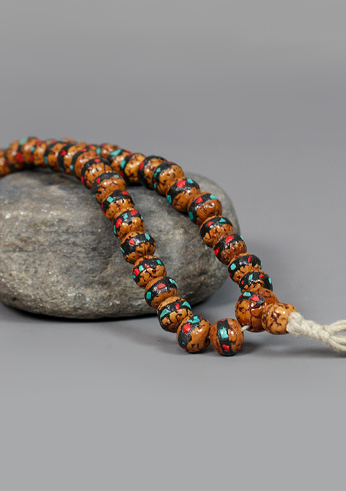 Rudraksha Inlaid 108 Beads Prayer Mala