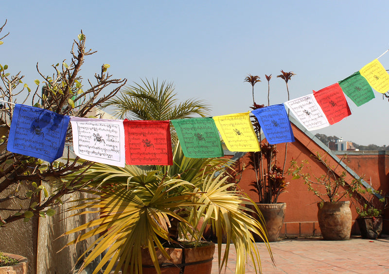 Mini Windhorse Prayer Flags Set