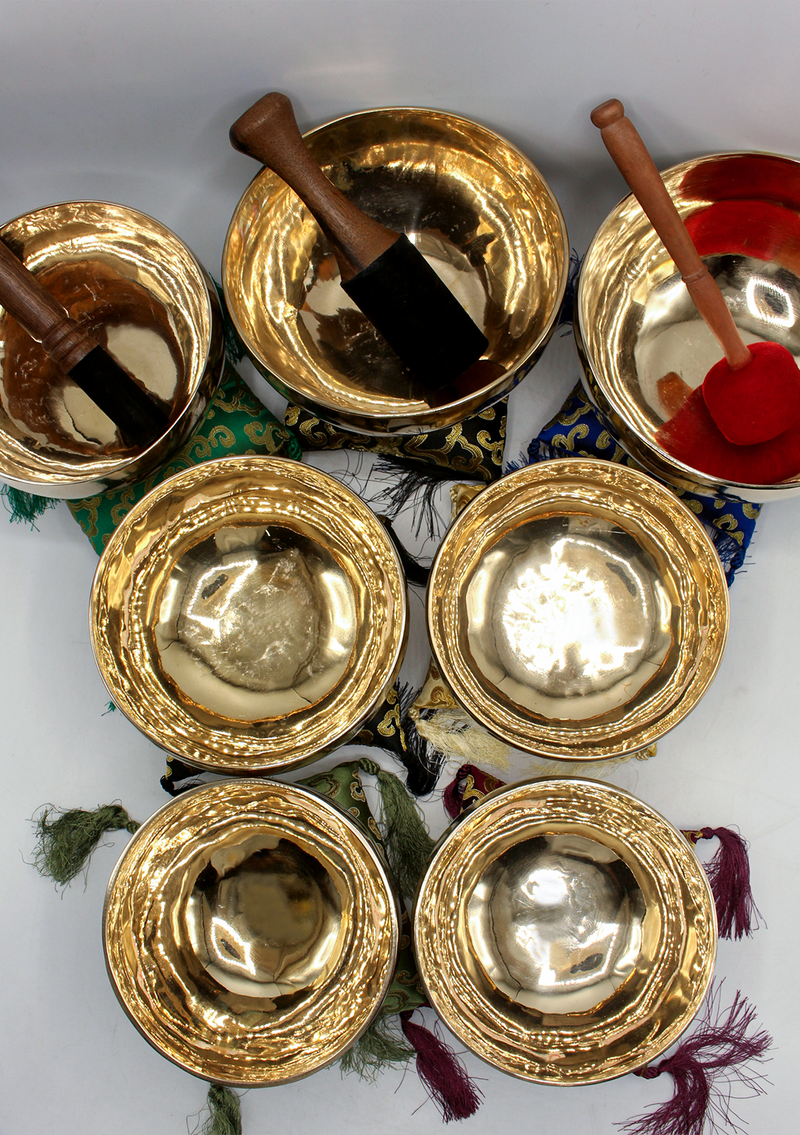Seven Chakra Singing Bowls Set