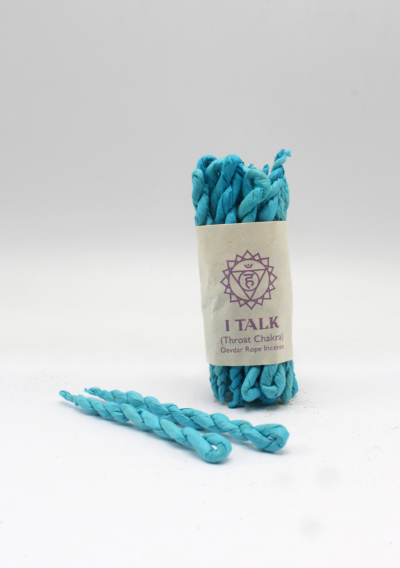 Throat Chakra Vishuddha  Devdar Light  Blue Rope Incense