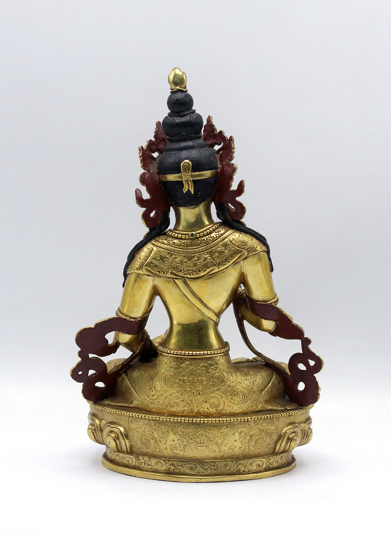 Masterpiece 24 K Gold Vajrasattva Statue 9"H