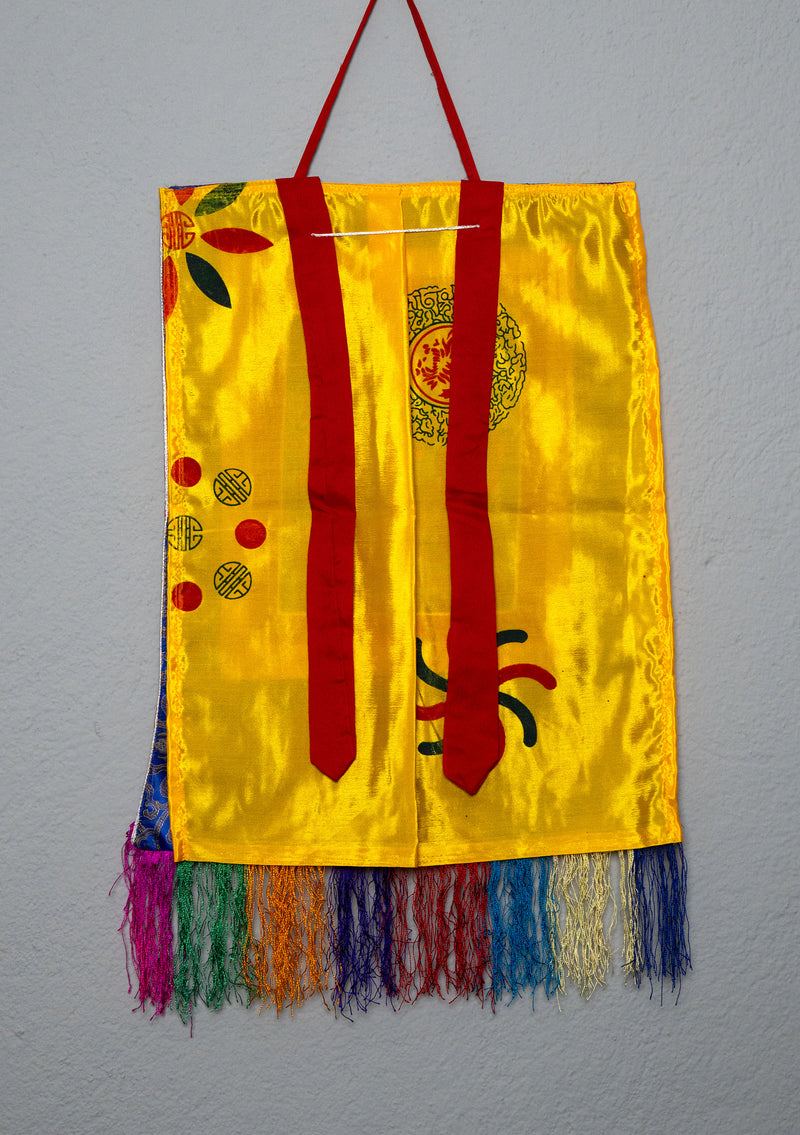 Tara Embroidered Silk Brocade Fabric Thangka