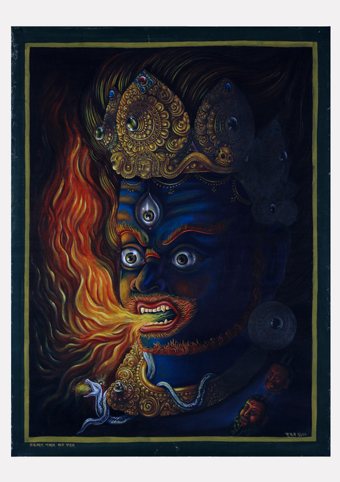 Mahakala  Wrathful Thangka Painting