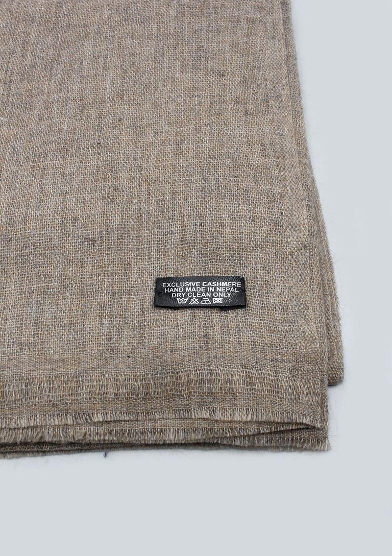 Gray Mix Wool Cashmere Shawl