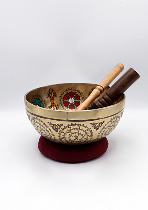Chenrezig  HandPainted  Tibetan Singing Bowl