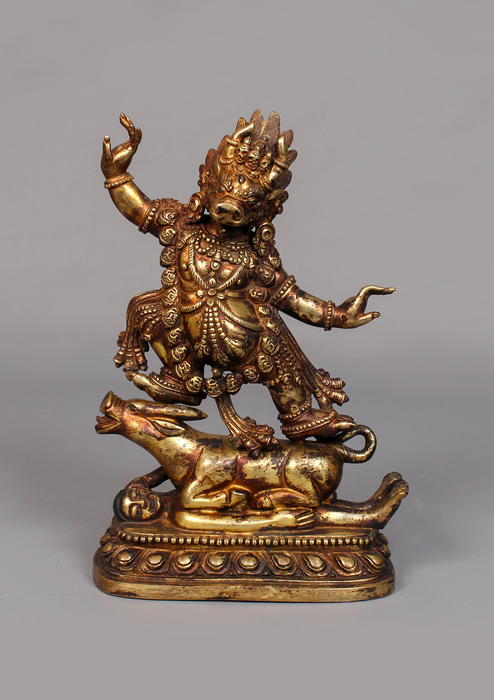 Fully Gold Plated Antique Yamantaka
