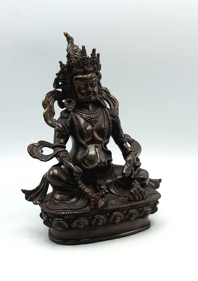 Kubera Oxydized Copper Fine Quality Jambhala Statue