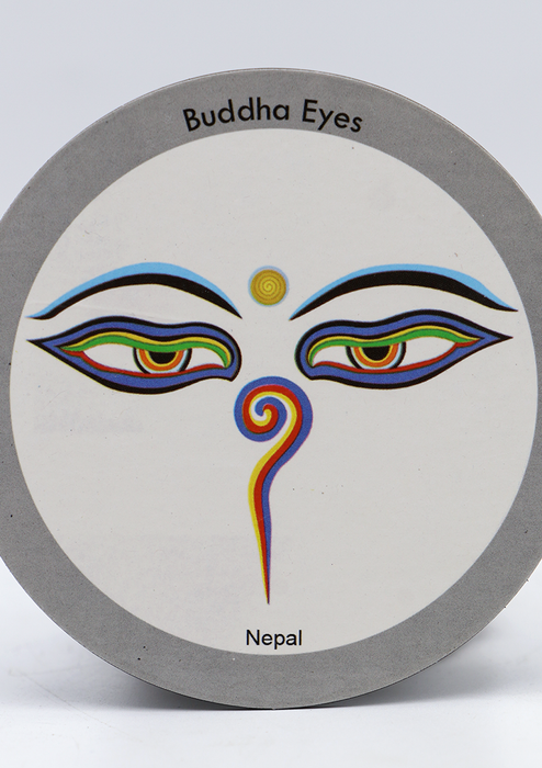 Buddha Eyes Round Fridge Magnets