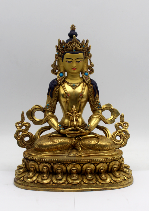 Masterpiece 24 K Gold Aparmita Statue 9" H