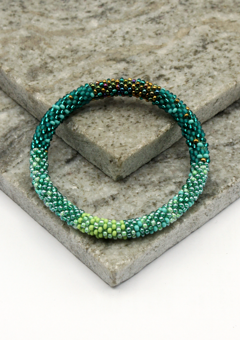 Green Oasis Roll-on Beads Bracelet