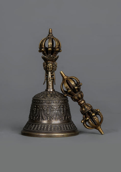 Tibetan High Quality Bell and Dorjee Large Set