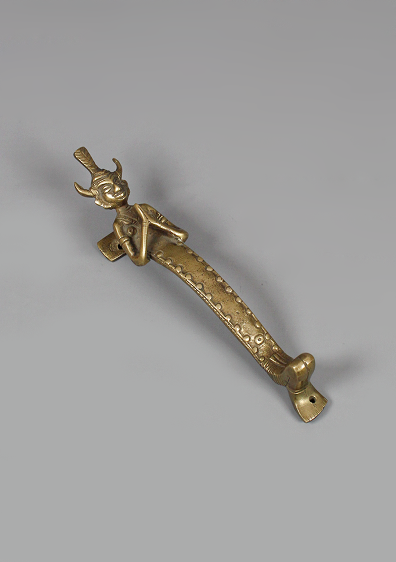 Brass Tribal Art Door Handle