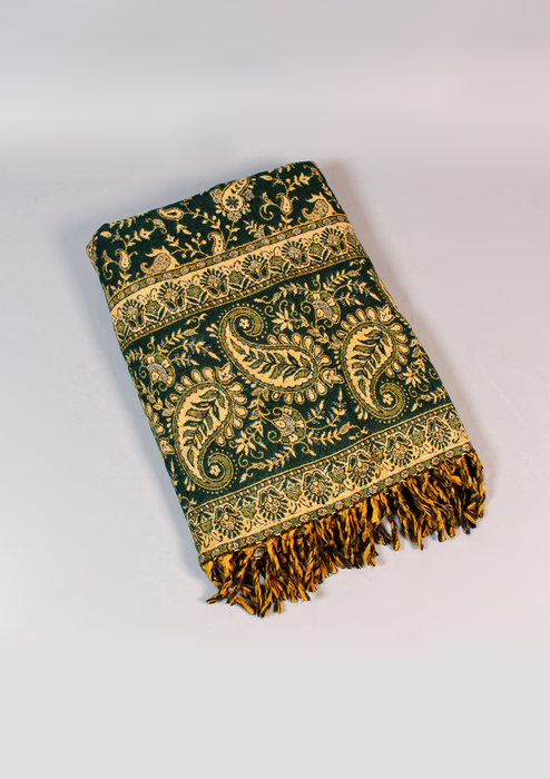 Handloomed Mayur Pattern Woolen Shawl