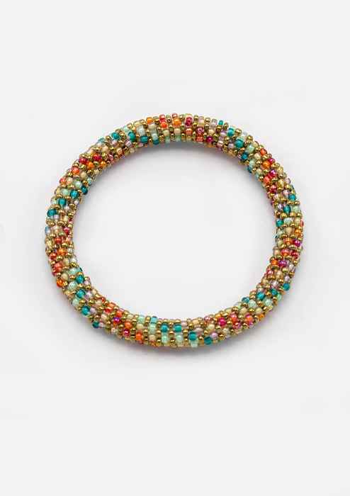 Roll on Beads Tazania Green Bracelet - NEW BATCH