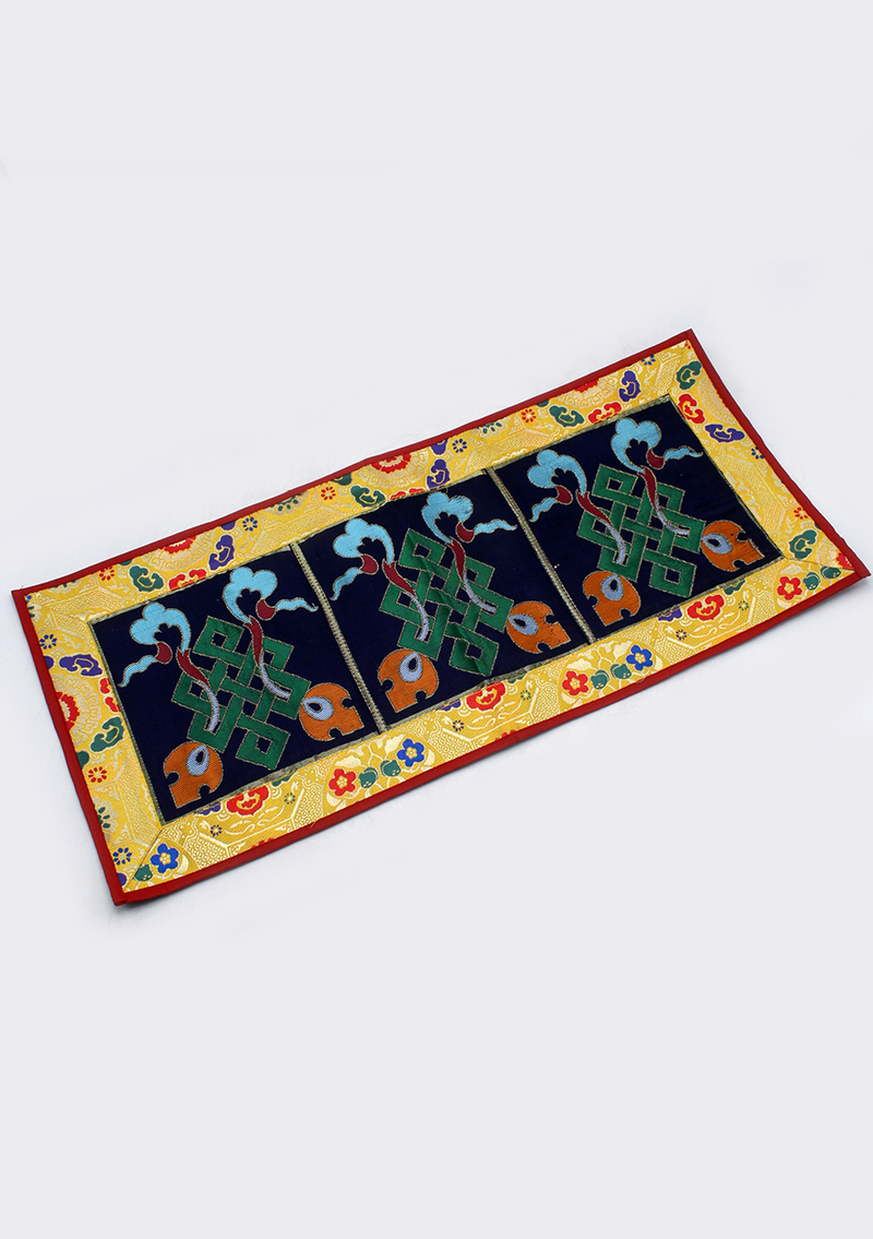 Eternal Knot Altar Cloth with Brocade